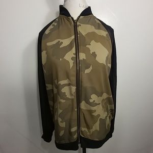 Kendall & Kylie Military Inspired Bomber Jacket